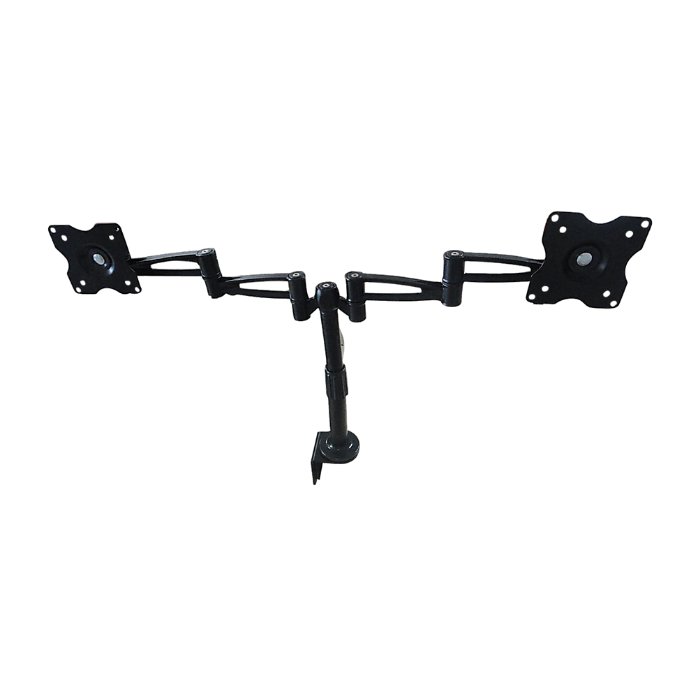Two-Screen 10-25 Desk Monitor TV Plasma LED LCD Work Mount