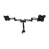 Two-Screen 10-25 Desk Monitor TV Plasma LED LCD Work Mount - 45-Degree Angle