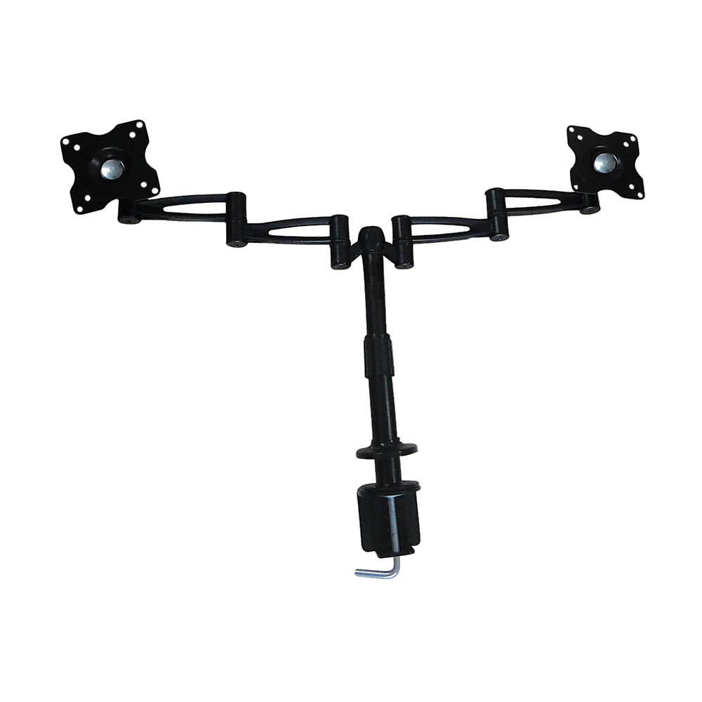 Two-Screen 10-25 Desk Monitor TV Plasma LED LCD Work Mount