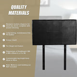 PU Leather Single Bed Headboard Bedhead - Black - Extra Image