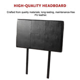 PU Leather Single Bed Headboard Bedhead - Black - Extra Image