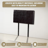 PU Leather Single Bed Headboard Bedhead - Brown
