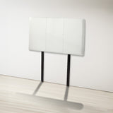 PU Leather Single Bed Headboard Bedhead - White - Top-Down View