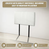 PU Leather Single Bed Headboard Bedhead - White - Extra Image