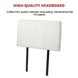 PU Leather Single Bed Headboard Bedhead - White - Extra Image
