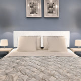 PU Leather King Bed Headboard Bedhead - White - Front View