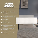 PU Leather King Bed Headboard Bedhead - White - Extra Image