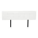 PU Leather King Bed Deluxe Headboard Bedhead - White, image 3