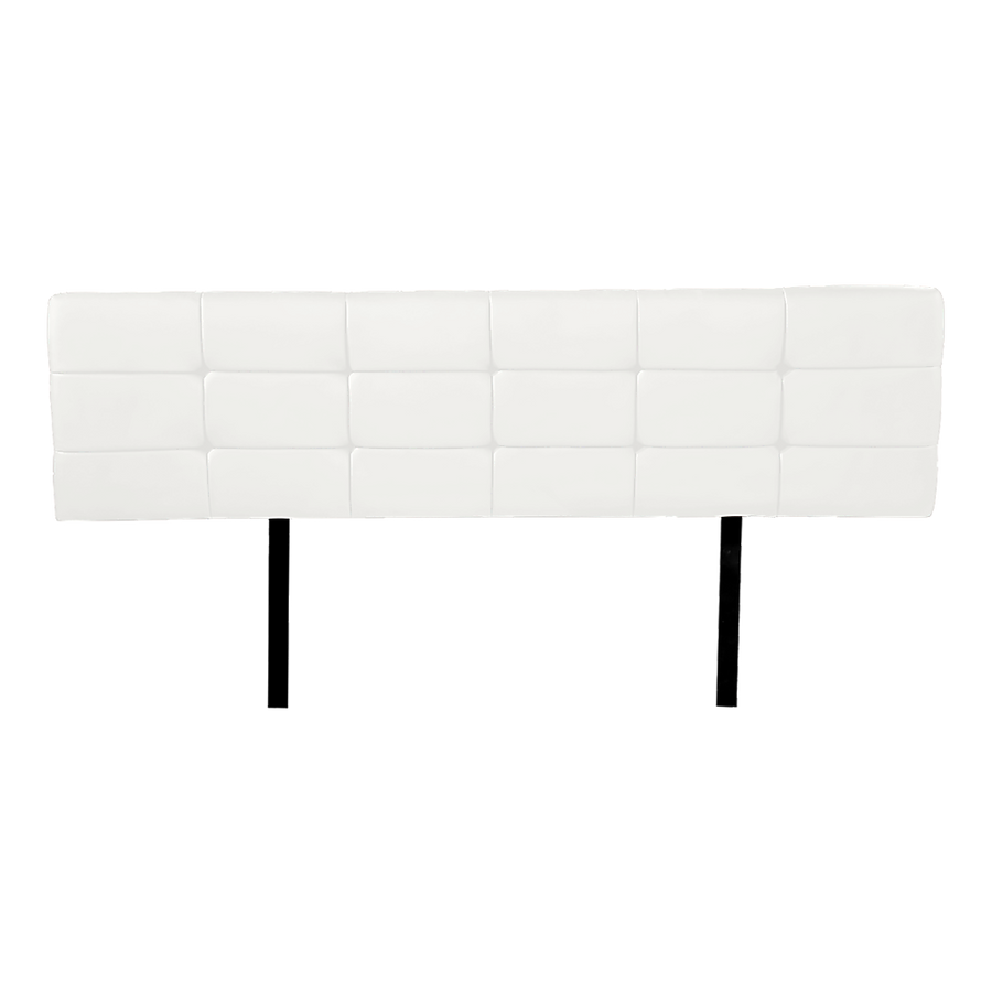 PU Leather King Bed Deluxe Headboard Bedhead - White, image 3