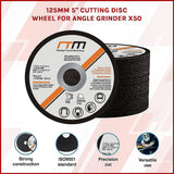 125mm 5 Cutting Disc Wheel for Angle Grinder x50