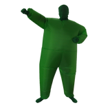 Go Green Inflatable Costume Fancy Dress Suit Fan Operated - Rear View