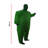 Go Green Inflatable Costume Fancy Dress Suit Fan Operated - Extra Image