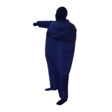 Feeling Blue Inflatable Costume Fancy Dress Suit Fan Operated - Top-Down View