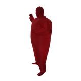 Red Alert Inflatable Costume Fancy Dress Suit Fan Operated - Rear View