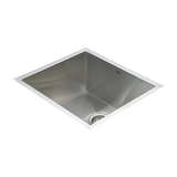 510x450mm Handmade Stainless Steel Undermount / Topmount Kitchen Laundry Sink with Waste