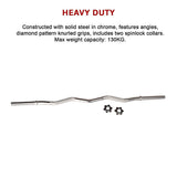 Curl Bar Barbell Heavy Duty EZ with Spinlock Collars - Extra Image