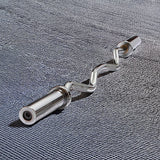 120cm Chrome Olympic EZ Curl Bar – Weightlifting Barbell for Home Gym & Bodybuilding - 45-Degree Angle