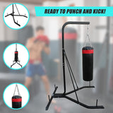 Freestanding 37kg Punching Bag Filled Heavy Duty - Low Angle