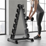 Steel Vertical Dumbbell Rack Weight Stand - 45-Degree Angle