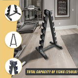 Steel Vertical Dumbbell Rack Weight Stand - Rear View
