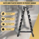 Steel Vertical Dumbbell Rack Weight Stand - Close-Up Angle
