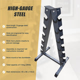 Steel Vertical Dumbbell Rack Weight Stand - Low Angle
