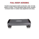 Adjustable Aerobic Step Gym Exercise Fitness Workout - Rear View