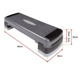 Adjustable Aerobic Step Platform  Gym Fitness Exercise Stepper for Home Workouts