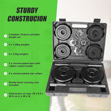 20kg Black Dumbbell Set with Carrying Case - Extra Image