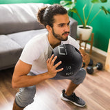 10kg Double-Handled Rubber Medicine Core Ball - Front View