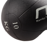 10kg Double-Handled Rubber Medicine Core Ball - Top-Down View