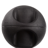 10kg Double-Handled Rubber Medicine Core Ball - Close-Up Angle