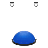 Gym Balance Core Ball with Resistance Strap - Top-Down View