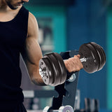 30KG Adjustable Dumbbell Set - Front View