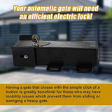 Electric Lock for Swing Gate - Rear View