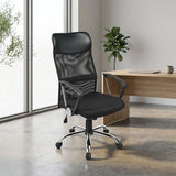Ergonomic Mesh PU Leather Office Chair - Close-Up Angle