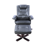 PU Leather Massage Chair Recliner Ottoman Lounge Remote - Top-Down View