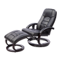 PU Leather Massage Chair Recliner Ottoman Lounge Remote