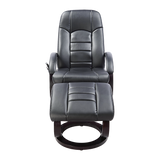 PU Leather Massage Chair Recliner Ottoman Lounge Remote - Top-Down View