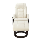 PU Leather Deluxe Massage Chair Recliner Ottoman Lounge Remote - Top-Down View