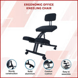 Ergonomic Office Kneeling Chair - Side View