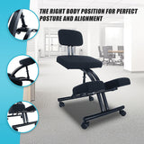 Ergonomic Office Kneeling Chair - Close-Up Angle