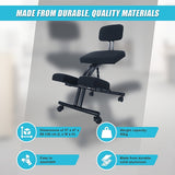 Ergonomic Office Kneeling Chair - Low Angle