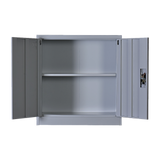 Two-Door Shelf Office Gym Filing Storage Locker Cabinet Safe - 45-Degree Angle