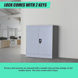 Two-Door Shelf Office Gym Filing Storage Locker Cabinet Safe - Extra Image