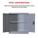 Two-Door Shelf Office Gym Filing Storage Locker Cabinet Safe - Extra Image