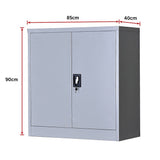 Two-Door Shelf Office Gym Filing Storage Locker Cabinet Safe - Extra Image