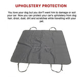 Dog Car Back Seat Cover Hammock Waterproof - Rear View