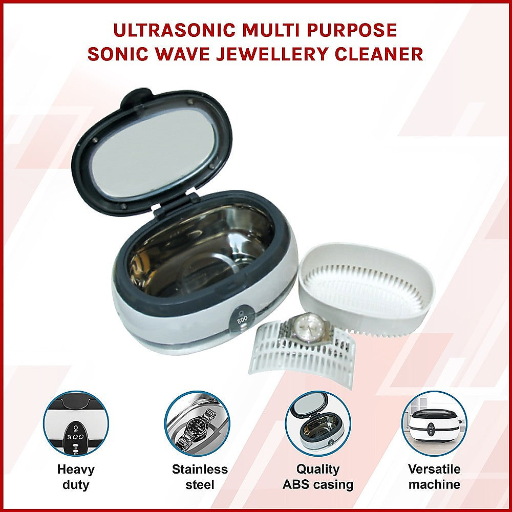 Ultrasonic Multi Purpose Sonic Wave Jewellery Cleaner