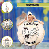 Whoopie Cushion One Size Fits all Adults Costume - Close-Up Angle
